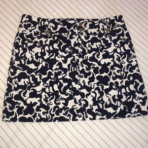 Lilly Pulitzer Corduroy Navy/White Skirt